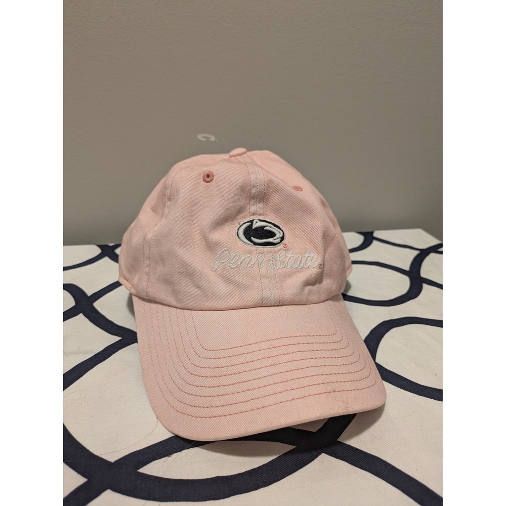 Penn State Nittany Lions Hat Cap Women One Size Strapback Pink 47 Brand NCAA